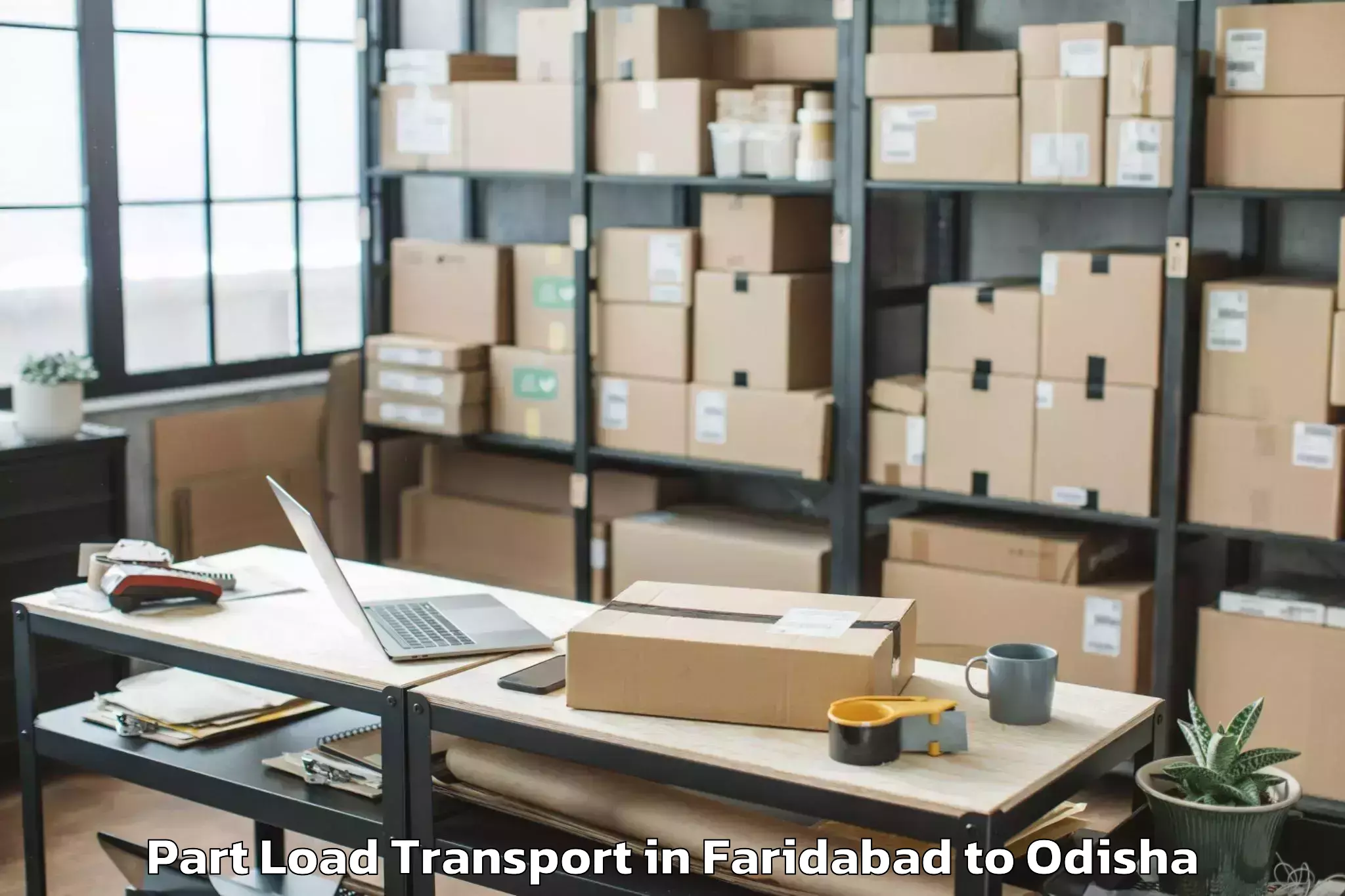 Easy Faridabad to Kaptipada Part Load Transport Booking